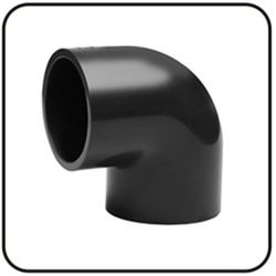 Joelho 90° soldável (PVC-U) - Ø75mm - 1480 - GOTA CERTA IRRIGAÇÃO
