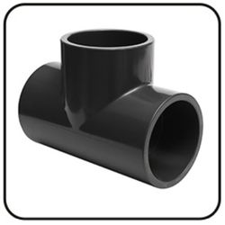 TÊ 90° soldável (PVC-U) - Ø75mm - 2562 - GOTA CERTA IRRIGAÇÃO
