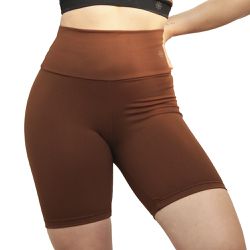 Shorts Brisa Coffe - SHORTS LISO COFFE - GRATIA FITNESS