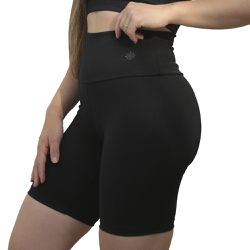 Shorts Brisa Preto - SHORTS LISO PRETO - GRATIA FITNESS