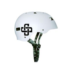 CAPACETE BRANCO FOSCO FITA CAMUFLADA IRON PROFISSI... - GREGÓRIO PATINETES