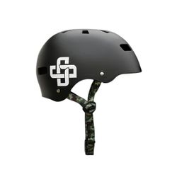 CAPACETE PRETO FOSCO FITA CAMUFLADA IRON PROFISSIO... - GREGÓRIO PATINETES