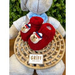 Sapatinho Marinheiro Vermelho - 11142'' - GRIFF BABY