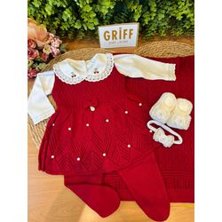  Saída de Maternidade Eliza- 3 Peças - 10659** - GRIFF BABY