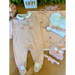 Saída de Maternidade Iza- 2 Peças - 10989 - GRIFF BABY