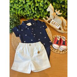 Conjunto Body + Short Coqueiro - 12142 - GRIFF BABY