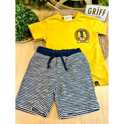  Conjunto Camisa Leão + Short - 12119 - GRIFF BABY