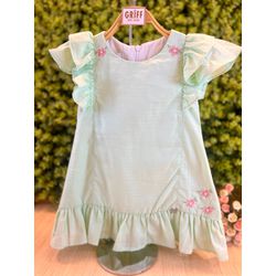 Vestido Menina Maquinetado - 12118 - GRIFF BABY