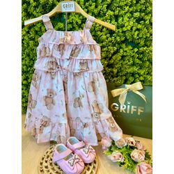 VESTIDO VOIL URSA T04 - 12151 - GRIFF BABY