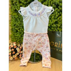 Conjunto Body Curto E Calça Saruel Aurora - 12262/... - GRIFF BABY