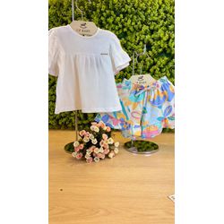 Conjunto Bata e Short floral - 123 - GRIFF BABY