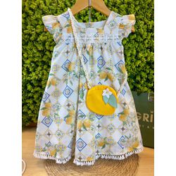 Vestido Bolsa Limão - 12359 - GRIFF BABY