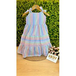 Vestido Listrado - 15357 - GRIFF BABY