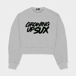 BLUSA MOLETINHO SUX OVERSIZED CROPPED CLASSICS CIN... - Growing Up Sux