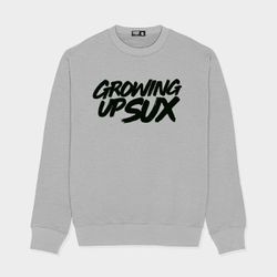 BLUSA MOLETINHO SUX CLASSICS CINZA - Growing Up Sux