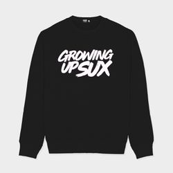 BLUSA MOLETINHO SUX CLASSICS PRETA - Growing Up Sux