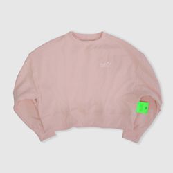 BLUSA MOLETOM SUX OVERSIZED CROPPED ROSA - Growing Up Sux