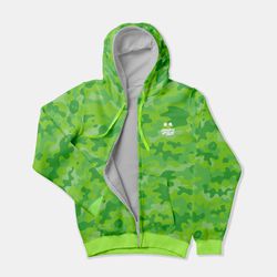 BLUSA MOLETOM CAPUZ CAMUFLADA ARMY SUX VERDE - Growing Up Sux