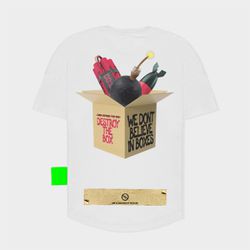 CAMISETA OVERSIZED SUX BRANCA BOMB - Growing Up Sux