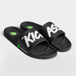 CHINELO SLIDER SUX KICK ASS PRETO - Growing Up Sux