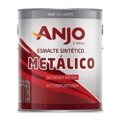 TINTA ESMALTE METÁLICO CINZA GRAFITE 900ml ANJO - ... - GRUPOCHIQUINHO