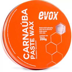CERA CARNAUBA PASTA WAX 200GR EVOX - 00687 - GRUPOCHIQUINHO