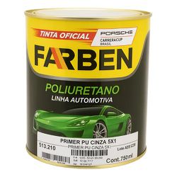 PRIMER PU 513510 HS 5 X 1 CINZA 750ML FARBEN - GRUPOCHIQUINHO