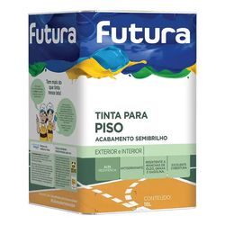 TINTA PARA PISO SEMIBRILHO FUTURA CINZA CHUMBO LATA - 18 LITROS - GRUPOCHIQUINHO