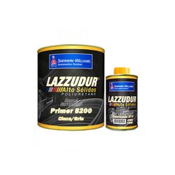 kit Primer Poliuretano Cinza 8200 800ml + Endurecedor 8110 100ml - Lazzuril - GRUPOCHIQUINHO