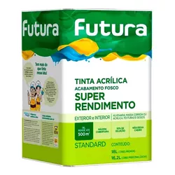 TINTA LATEX STANDARD BRANCO 18L FUTURA - 34819 - GRUPOCHIQUINHO