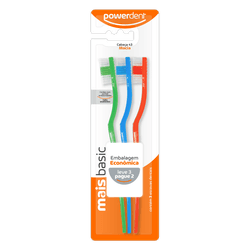 ESCOVA DE DENTES MAIS BASIC L3 P2 - Powerdent Profissional