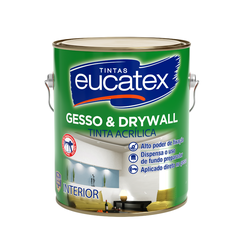 EUCATEX GESSO E DRYWAL BRANCO FOSCO 3,6L - 02516 - GS Tintas