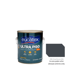 EUCATEX ULTRA PISO ACRI PRE CINZA ESCURO 3,6L - 01... - GS Tintas