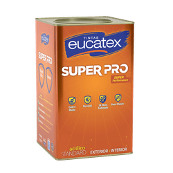 EUCATEX SUPER PRO ACR BRANCO 18L - 02766 - GS Tintas