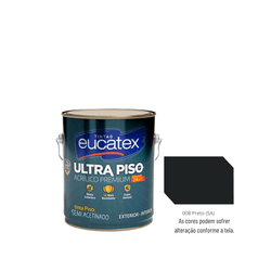 EUCATEX ULTRA PISO ACRI PRE PRETO 3,6L - 01644 - GS Tintas