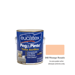 EUCATEX PEG & PINTE TINTA ACR PESSEGO ROSADO 3,6L ... - GS Tintas