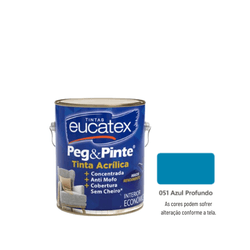 EUCATEX PEG & PINTE TINTA ACR AZUL PROFUNDO 3,6 L ... - GS Tintas