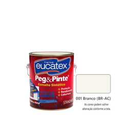EUCATEX PEG & PINTE ESM BRIL BRANCO 3,6 L - 01541 - GS Tintas