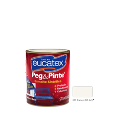 EUCATEX PEG & PINTE ESM BRIL BRANCO 900 ML - 01542 - GS Tintas