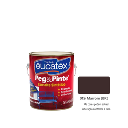 EUCATEX PEG & PINTE ESM BRIL MARROM 3,6 L - 01548 - GS Tintas