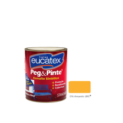 EUCATEX PEG & PINTE ESM BRIL AMARELO 900ML - 02469 - GS Tintas