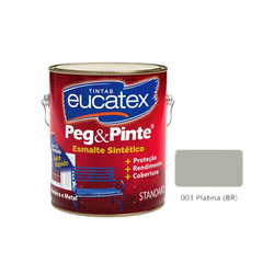 EUCATEX PEG & PINTE ESM BRIL PLATINA 3,6 L - 02471 - GS Tintas