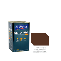 EUCATEX ULTRA PISO ACRI PRE MARROM 18L - 01640 - GS Tintas