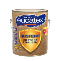 EUCATEX RUSTERIT PRETO 3,6L - 02527 - GS Tintas