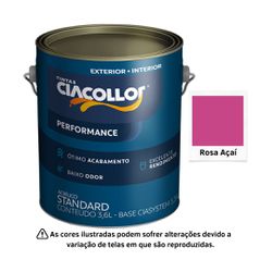 CIACOLLOR ACR. PERFORMANCE FOSCO ROSA ACAI 3,6L - ... - GS Tintas