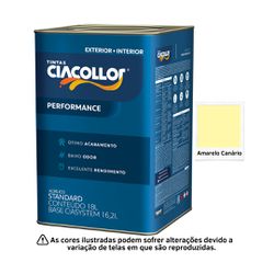 CIACOLLOR ACR. PERFORMANCE FOSCO AMARELO CANARIO 1... - GS Tintas