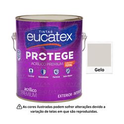 EUCATEX PROTEGE ACR SEMI BRILHO PREMIUM GELO 3,6 L... - GS Tintas