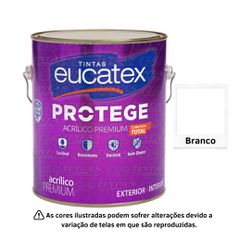 EUCATEX PROTEGE ACR ACETINADO PREMIUM BRANCO 3,6 L... - GS Tintas