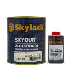 SKYLACK KIT VERNIZ PU FOSCO SK280 750ML + END. SK0... - GS Tintas