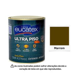 EUCATEX ULTRA PISO ACRI PRE MARROM 900ML - 01642 - GS Tintas